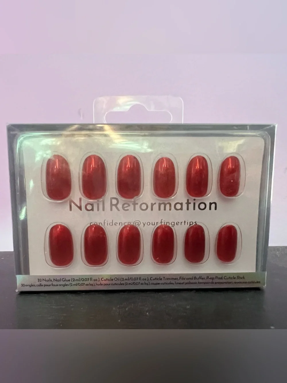 Nail Reformation Red Press-On Nails - Classic Red